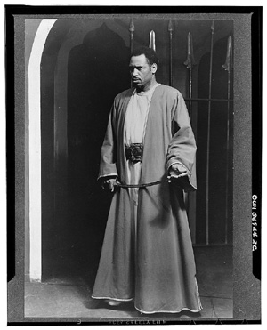 Paul Robeson in Othello, Theatre Guild Production, Broadway, 1943-1944